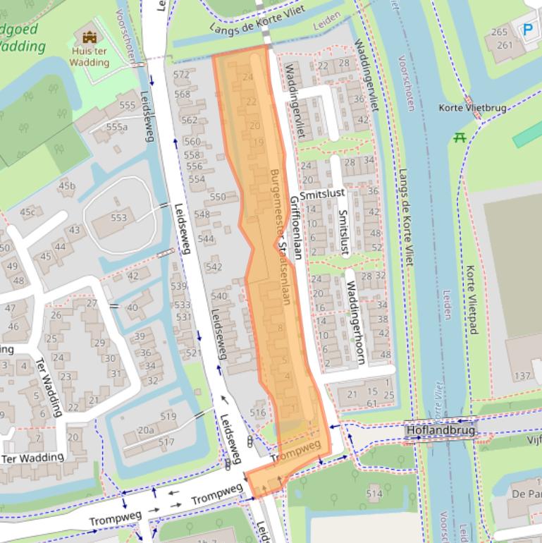 Kaart van postcodegebied 2253KZ.