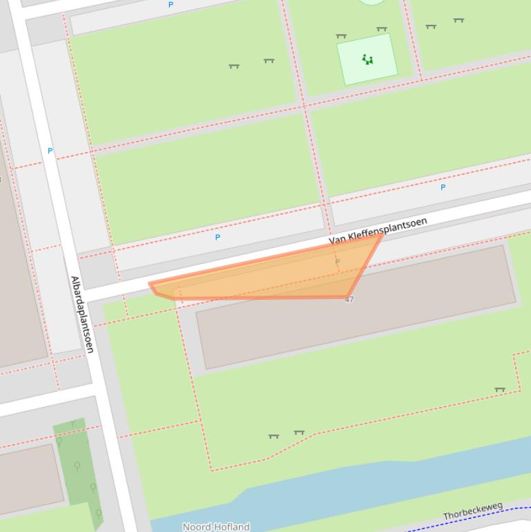 Kaart van postcodegebied 2253LH.