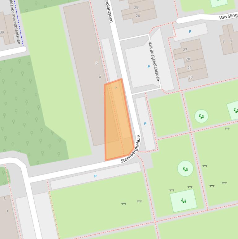 Kaart van postcodegebied 2253LL.