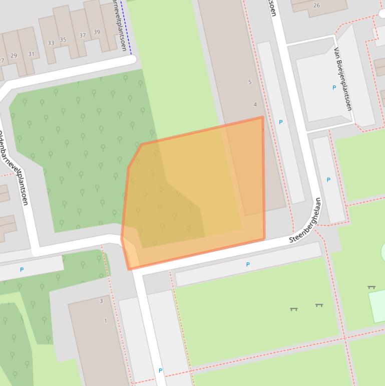 Kaart van postcodegebied 2253LM.