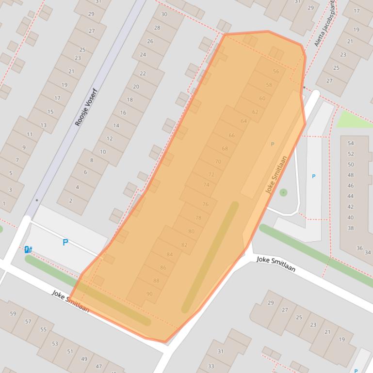 Kaart van postcodegebied 2253PC.