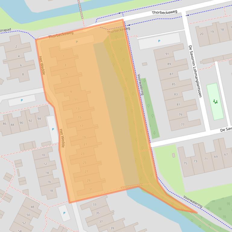 Kaart van postcodegebied 2253RA.