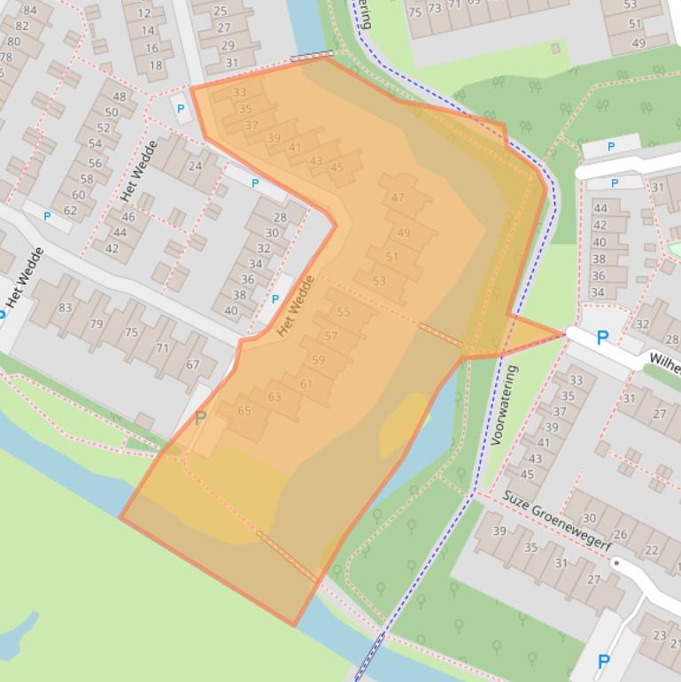 Kaart van postcodegebied 2253RB.