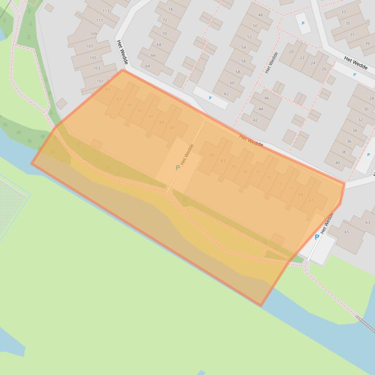 Kaart van postcodegebied 2253RC.