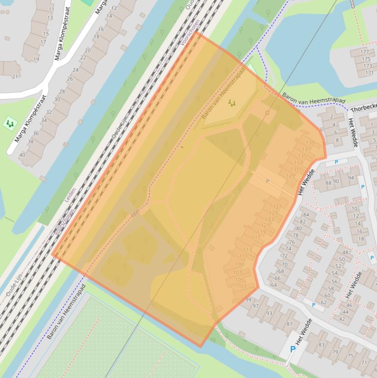 Kaart van postcodegebied 2253RD.