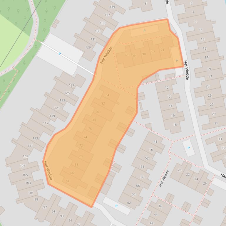 Kaart van postcodegebied 2253RH.
