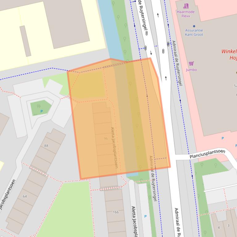 Kaart van postcodegebied 2253RL.