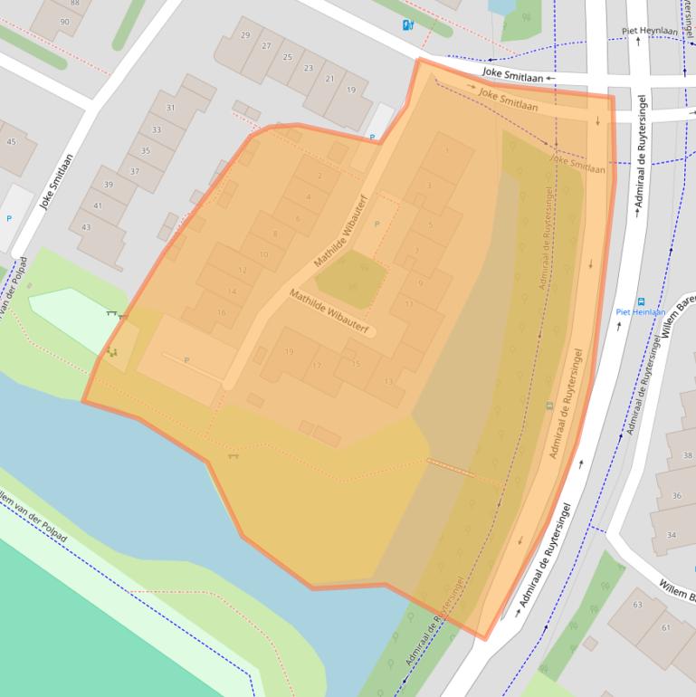 Kaart van postcodegebied 2253RS.