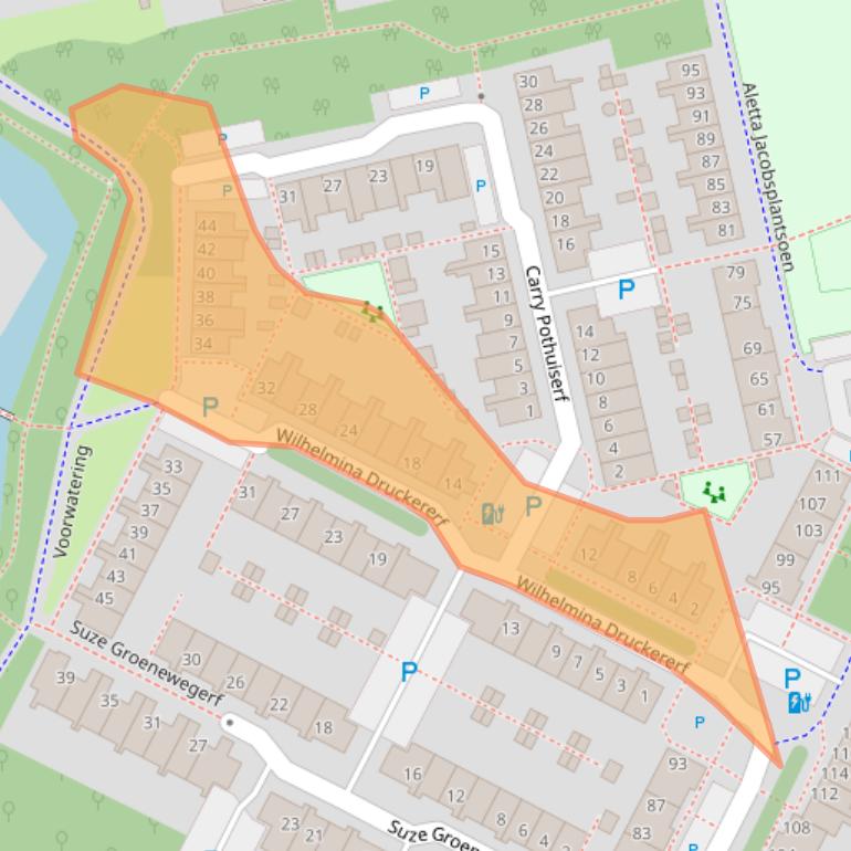 Kaart van postcodegebied 2253RV.