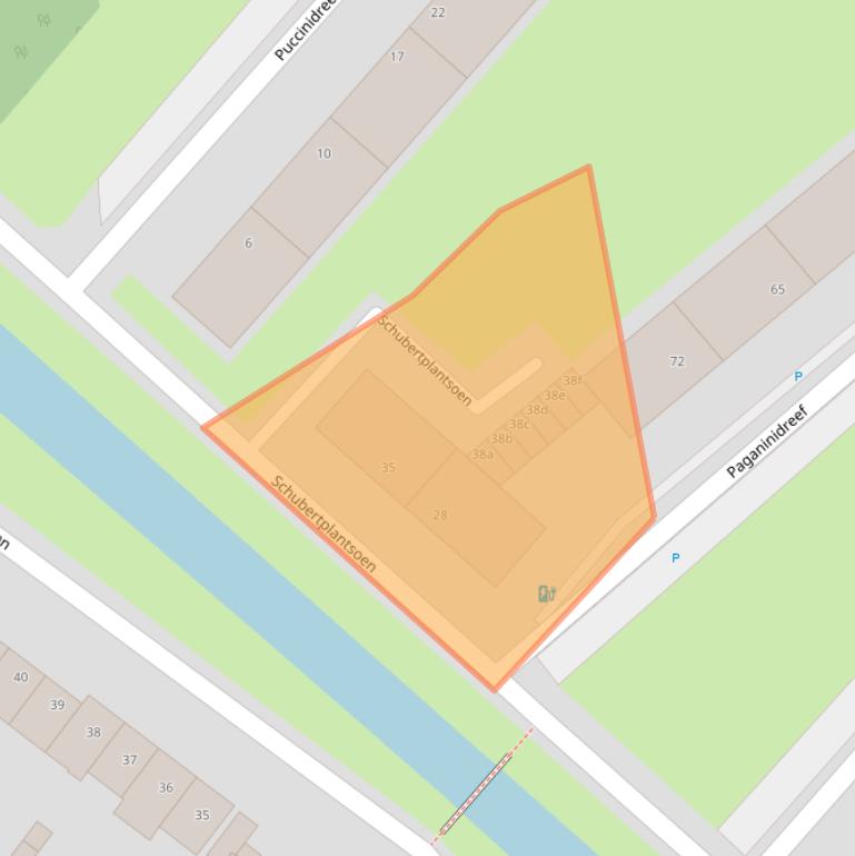 Kaart van postcodegebied 2253SC.