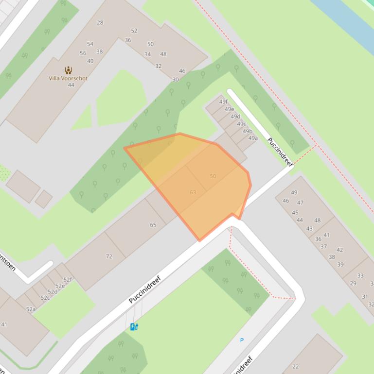 Kaart van postcodegebied 2253SP.