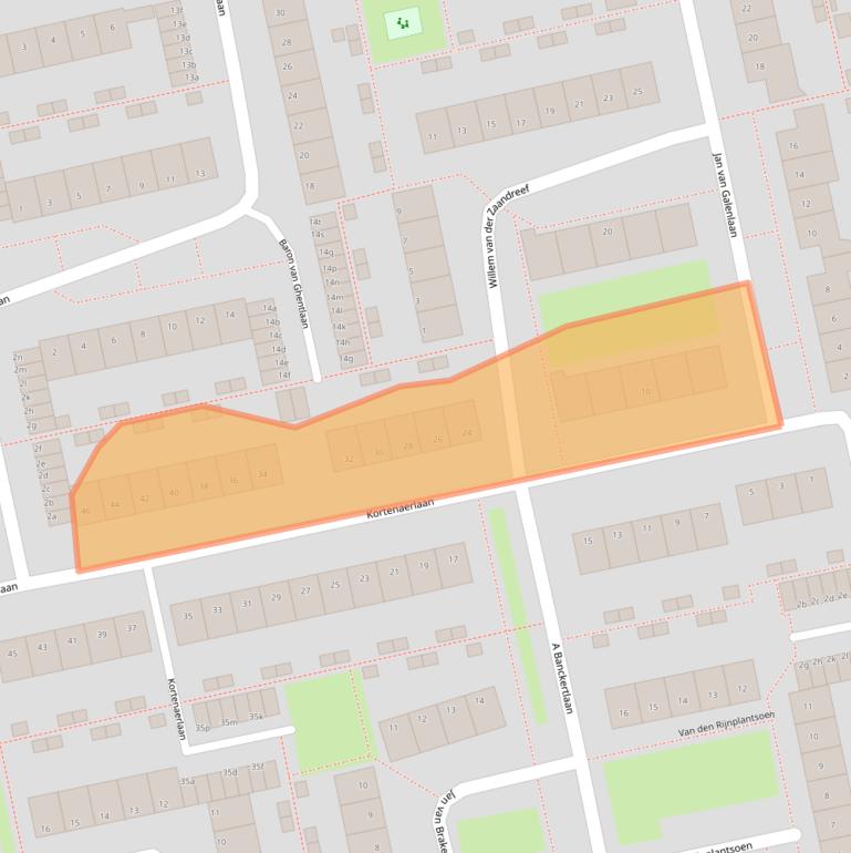 Kaart van postcodegebied 2253TJ.