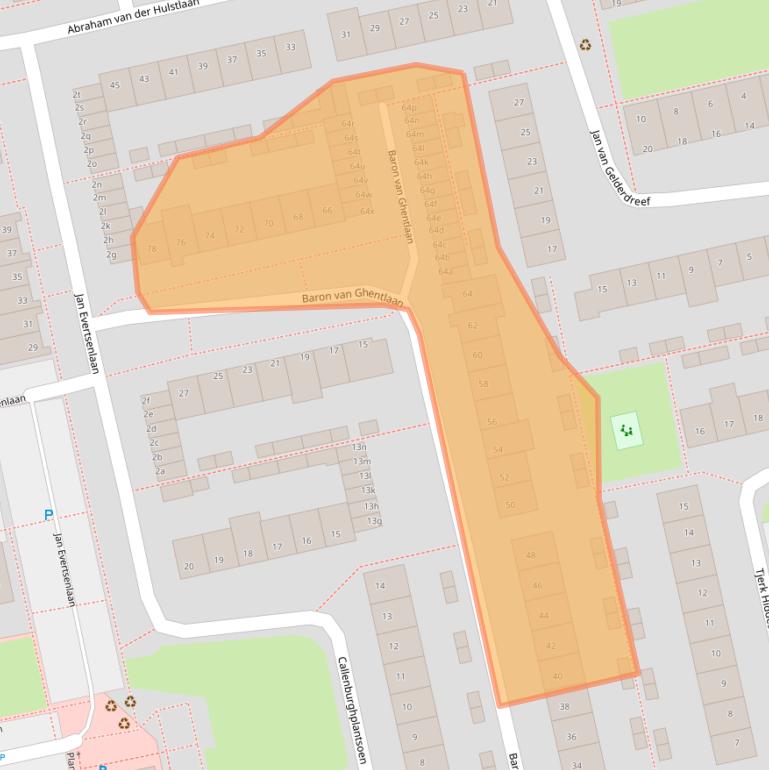 Kaart van postcodegebied 2253TM.