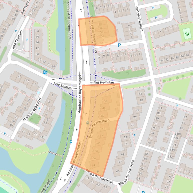Kaart van postcodegebied 2253TX.