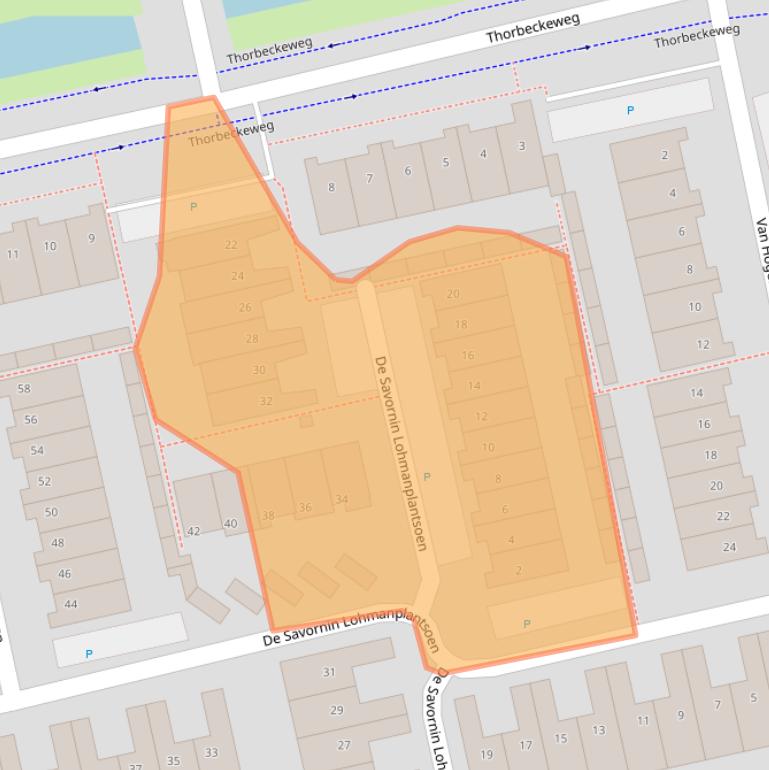 Kaart van postcodegebied 2253VP.