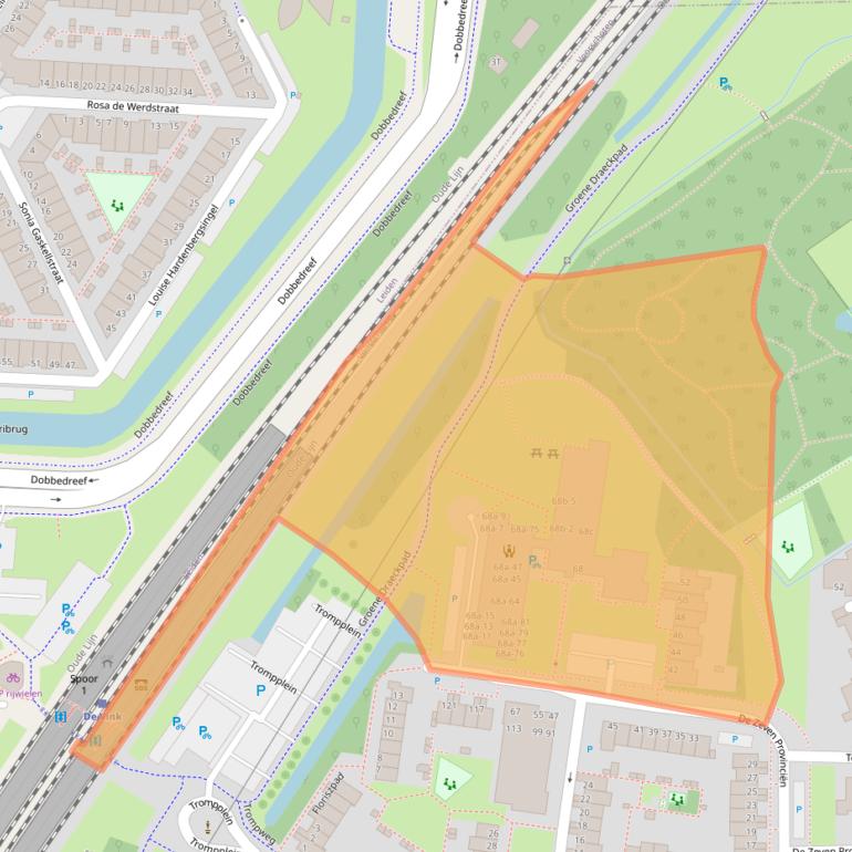 Kaart van postcodegebied 2253XL.