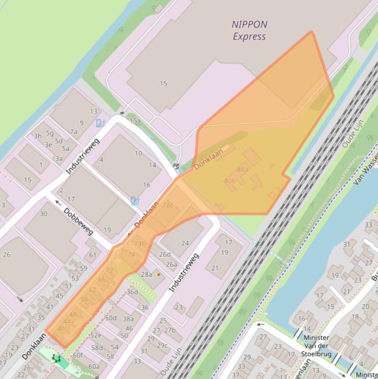 Kaart van postcodegebied 2254AD.