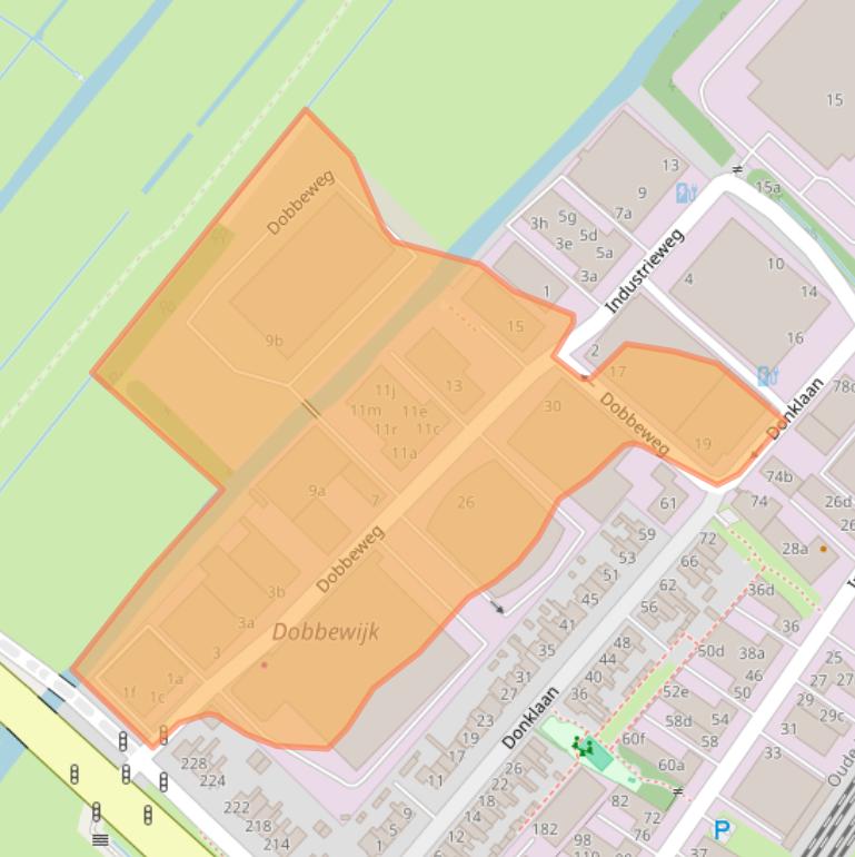 Kaart van postcodegebied 2254AG.