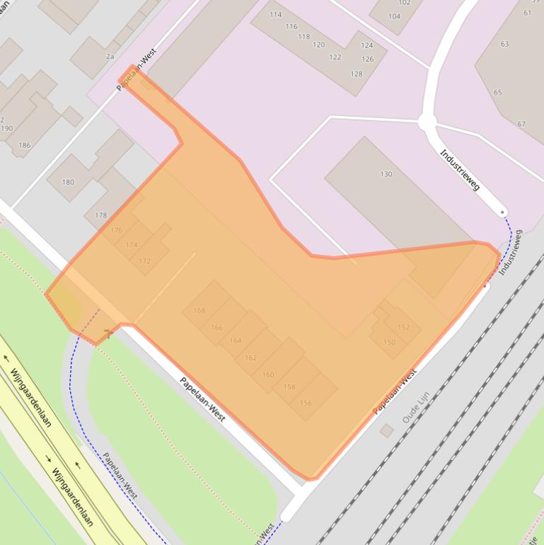 Kaart van postcodegebied 2254AJ.