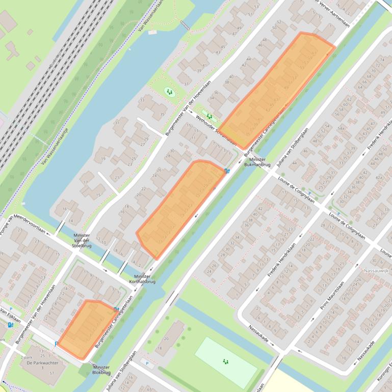 Kaart van postcodegebied 2254BB.