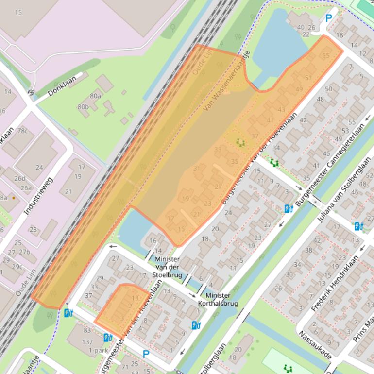 Kaart van postcodegebied 2254BC.