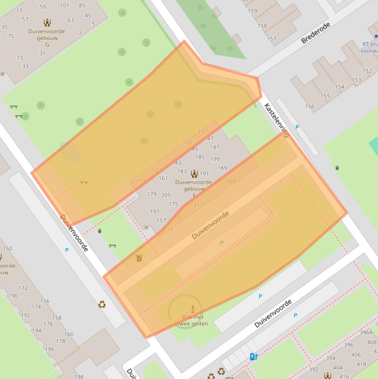 Kaart van postcodegebied 2261AD.