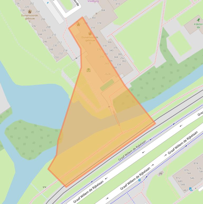 Kaart van postcodegebied 2261AN.