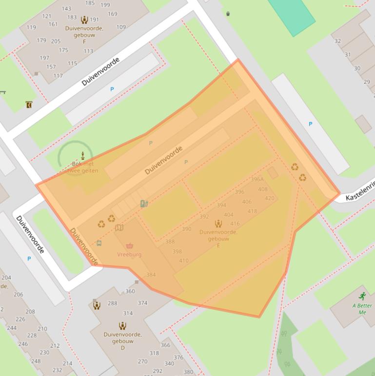 Kaart van postcodegebied 2261AS.