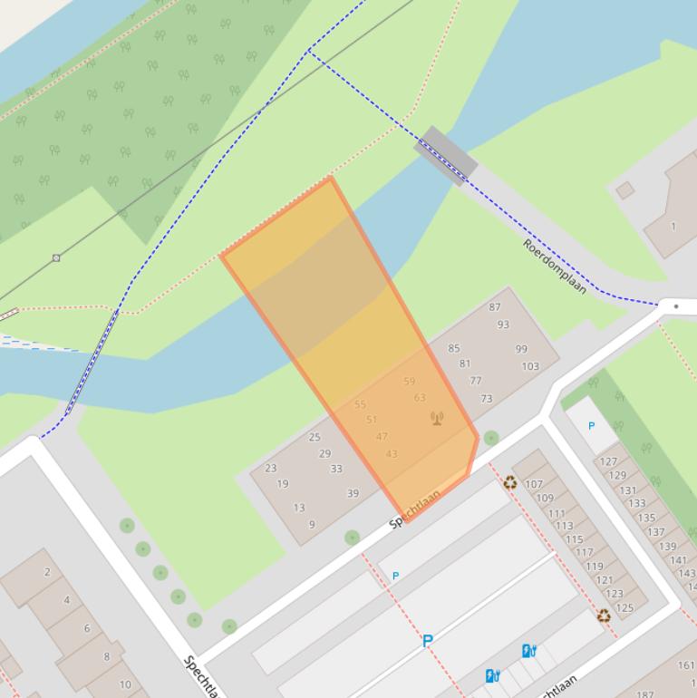 Kaart van postcodegebied 2261BB.