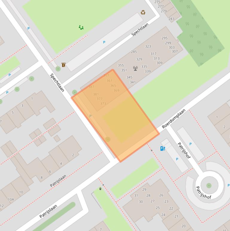 Kaart van postcodegebied 2261BK.