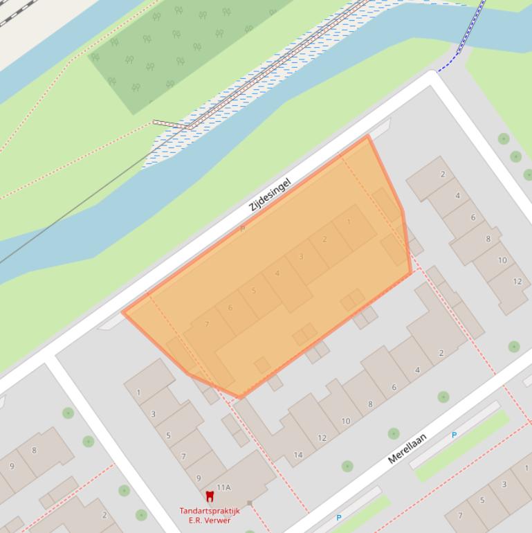 Kaart van postcodegebied 2261BX.