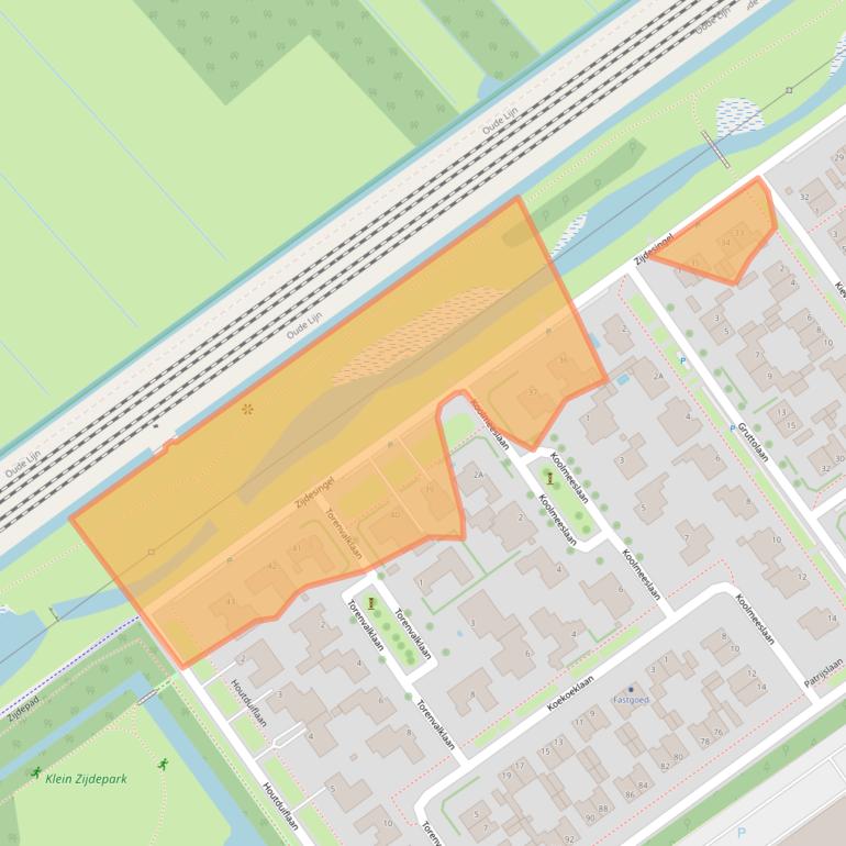 Kaart van postcodegebied 2261CB.