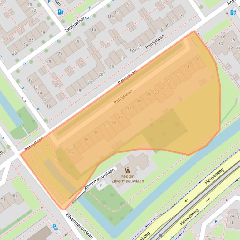 Kaart van postcodegebied 2261EA.