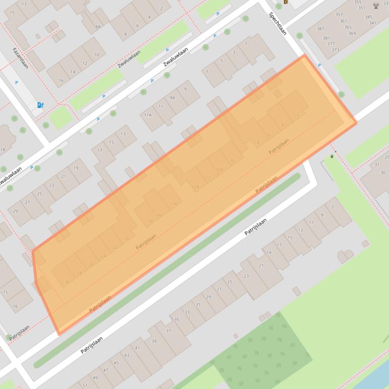 Kaart van postcodegebied 2261ED.