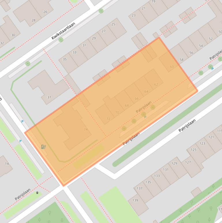 Kaart van postcodegebied 2261EG.