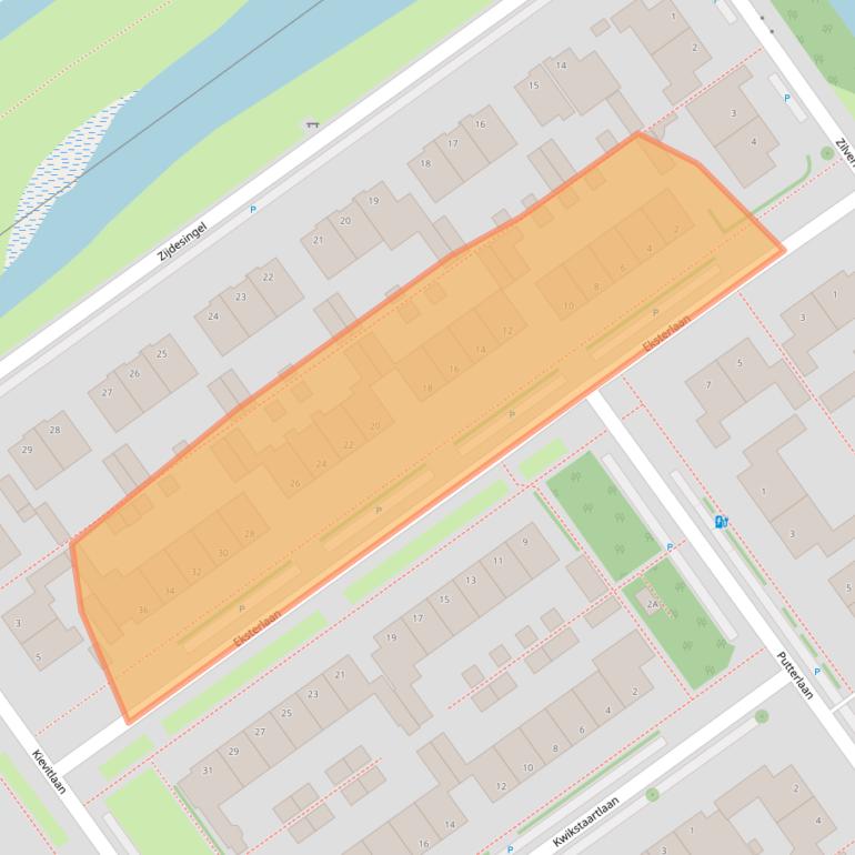 Kaart van postcodegebied 2261EL.