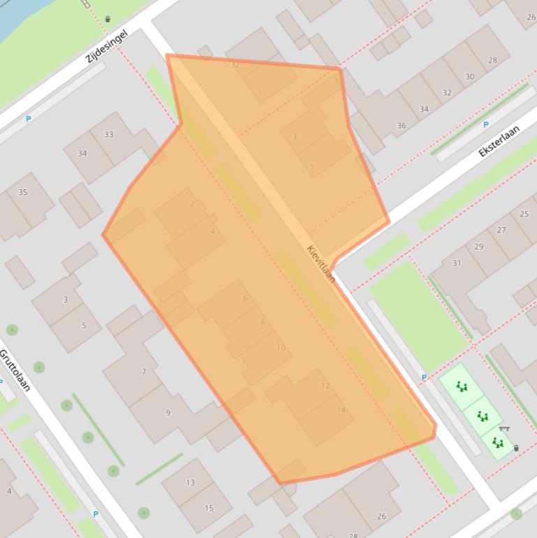 Kaart van postcodegebied 2261ER.