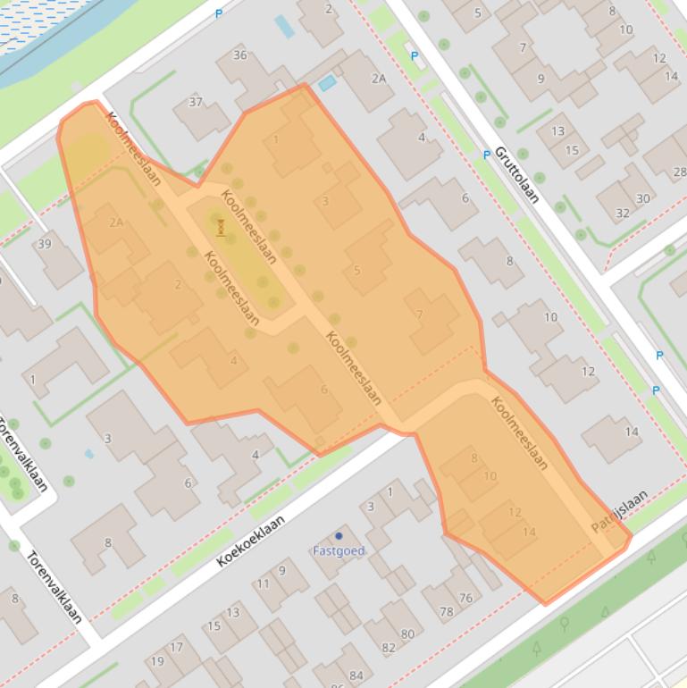 Kaart van postcodegebied 2261EW.