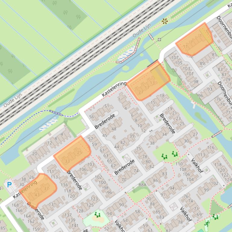 Kaart van postcodegebied 2261HB.