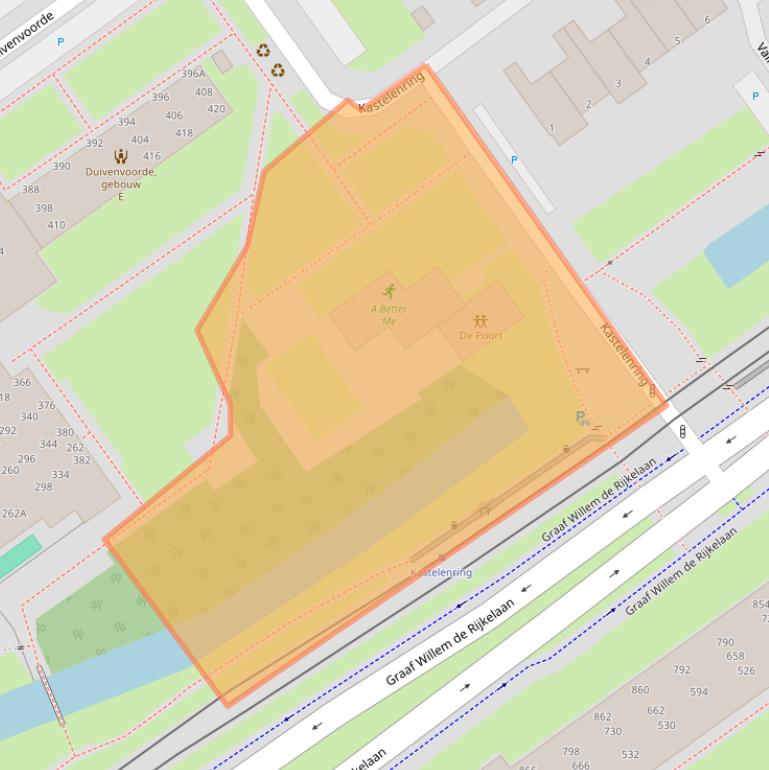 Kaart van postcodegebied 2261HD.