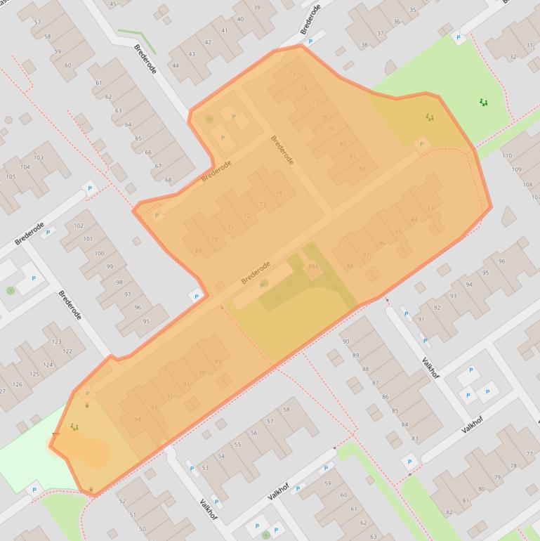 Kaart van postcodegebied 2261HJ.