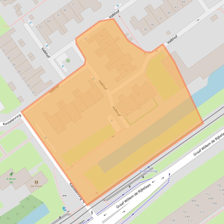 Kaart van postcodegebied 2261HP.