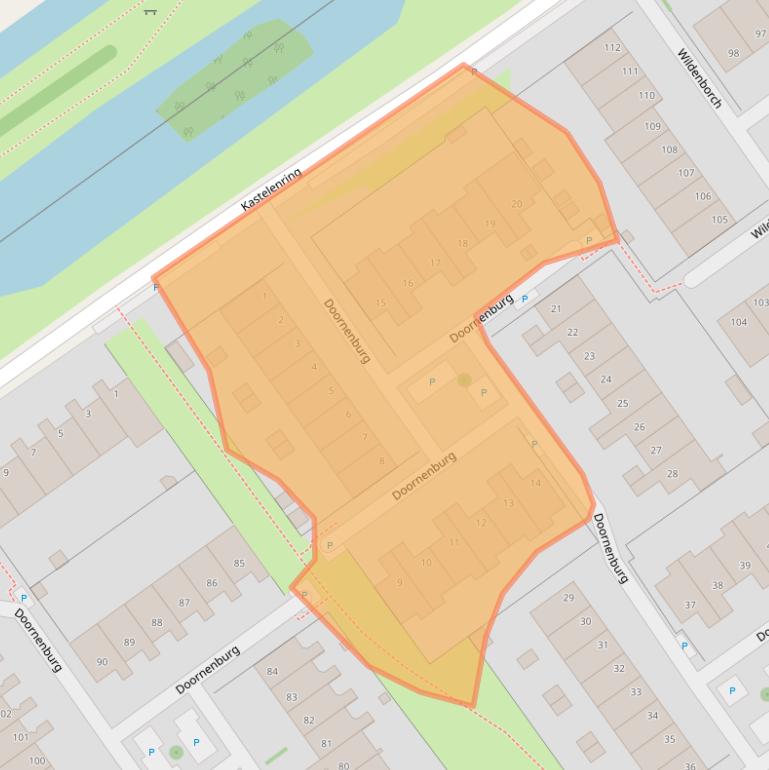 Kaart van postcodegebied 2261XA.