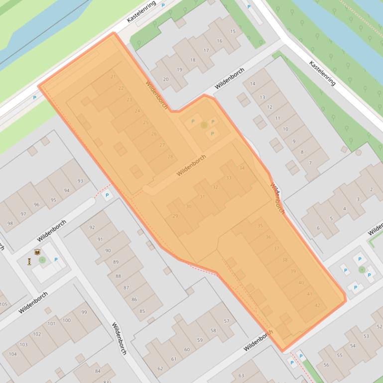 Kaart van postcodegebied 2261XH.