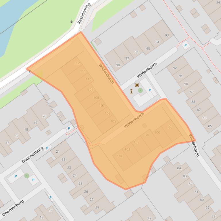 Kaart van postcodegebied 2261XM.