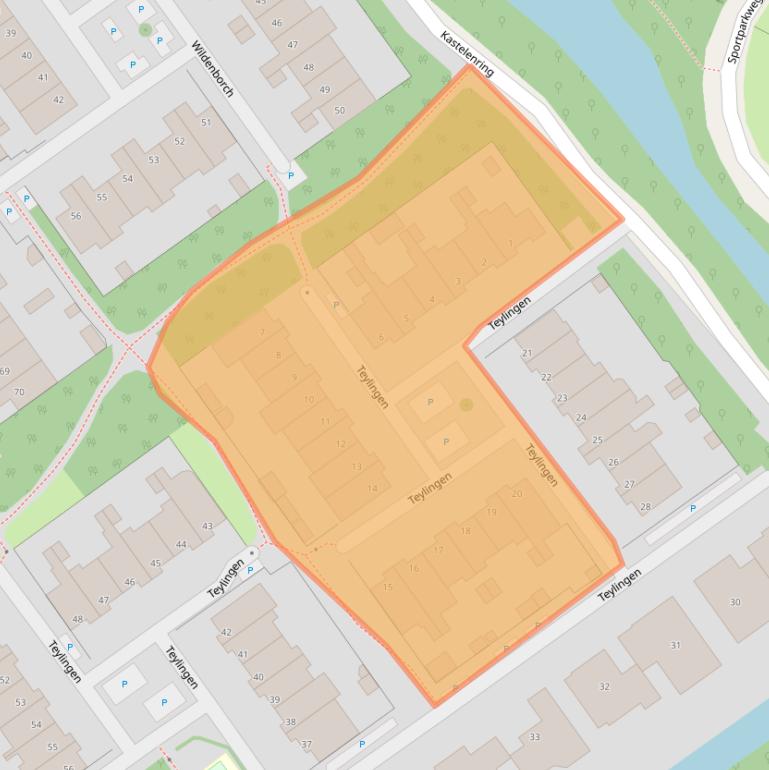 Kaart van postcodegebied 2261XN.