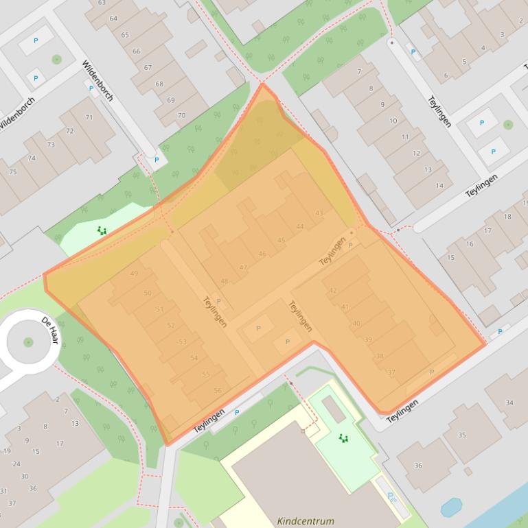 Kaart van postcodegebied 2261XR.