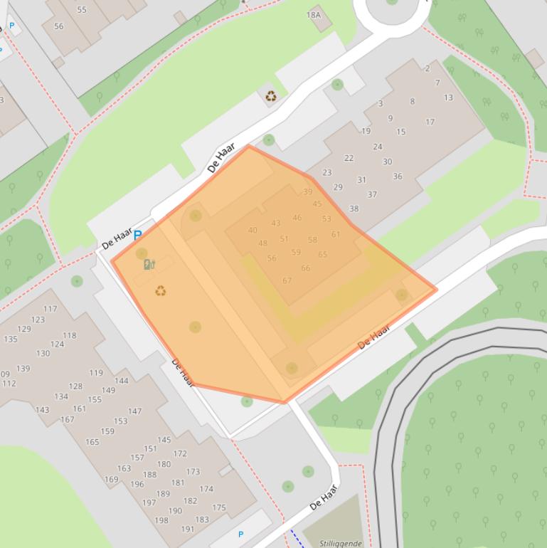 Kaart van postcodegebied 2261XV.