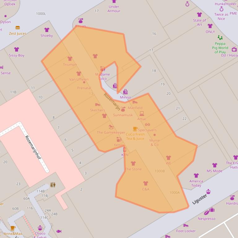 Kaart van postcodegebied 2262AH.