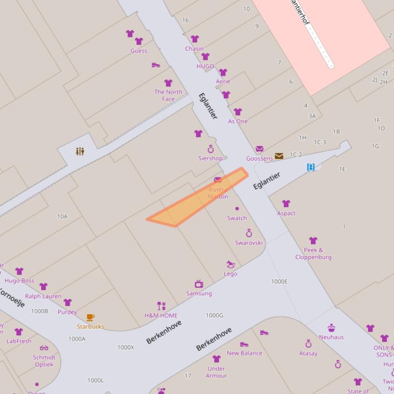 Kaart van postcodegebied 2262AJ.